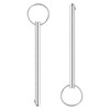 sourcing map 2Pcs 8mmx105mm Quick Release Pins, 316 Stainless Steel
