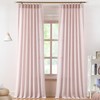 Vision Home Soft Pink Pinch Pleated Semi Sheer Curtains Textured
