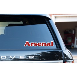 Arsenal North London Window/Bumper Stickers/Decals 2 Pack 8"