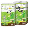 100 Natural pulp non-fluorescent miso erased pure water 30 rolls 2 pieces Total 60 rolls / 100 천연펄프 무형광 미소지움 순수 30롤 2개총60롤