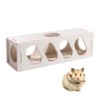 Secret Peep Shed Gym Exercise Escape Toy Funny Hamster Wooden