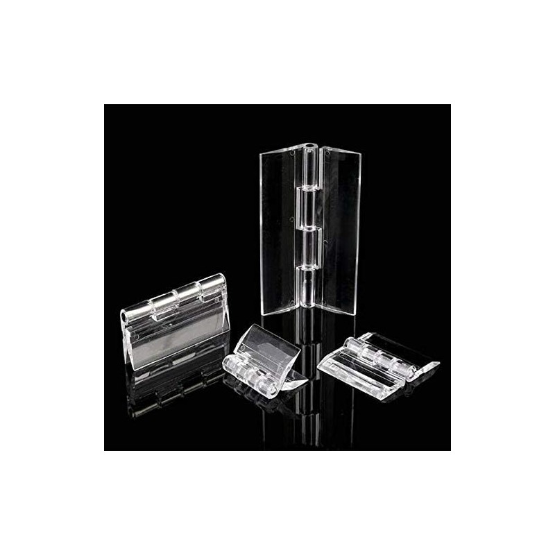 SUPERTOOL 10 Pack Door Hinge Clear Large Size 45x35mm Durable