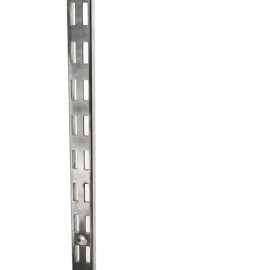 Exhivit Cremallera Doble Cromada Para Mensula Plana De 2.40 Mts Alto