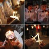 100 - Pack White Church Service Candles with 3 -