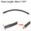X AUTOHAUX 20cm Car Tire Inflator Extension Hose Chuck Black