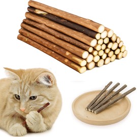 KRYMXAR 50 Katzenspielzeug, Katzenminze Sticks Für Zahnpflege, Spielzeug Für Katzen Und Kitten, Natürliches Kauen Spielzeug