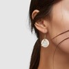 sourcing map Flower Earring Beading Hoop Rings, Open Bezel Linking