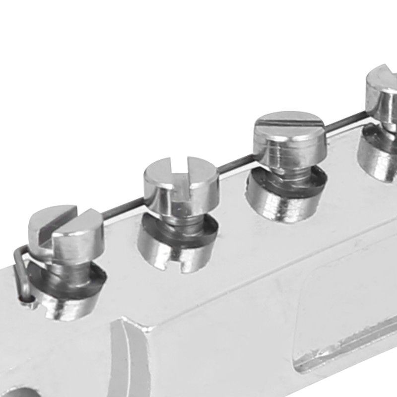 Electric Guitar Bridge Full Set 12 String Zinc Alloy Silver