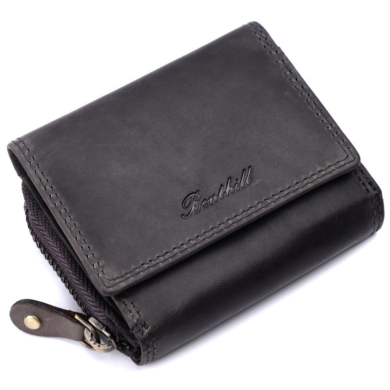 Benthill Small Wallet Genuine Leather RFID | Viennese Box Genuine