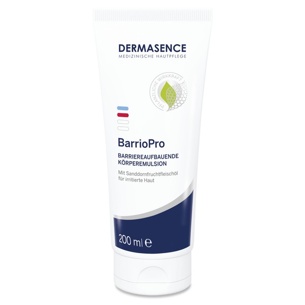 DERMASENCE BarrioPro Body Emulsion, 200 ml - Barrier Strengthening and Hydrating Body Care for Irritated Skin - Ideal After Aesthetic Treatments or as After-sun Care