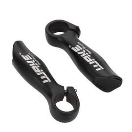 Docooler 2 pcs Bicycle Mountain Bike Bicycle MTB Handlebar End Aluminium Alloy Safety Grips 22.2 mm, black