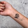 4 x 'Jazzy Snail' Temporary Tattoos - Water Resistant, Skin-Safe,