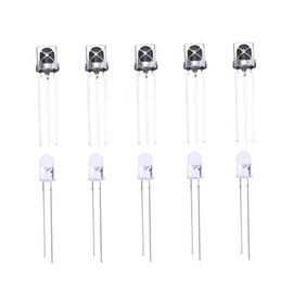 LABRIMP 5 Pairs Ir Emitter and Receiver Durable Infrared Diodes for Audio Visual Equipment Household Appliances and More Operate Distance Total