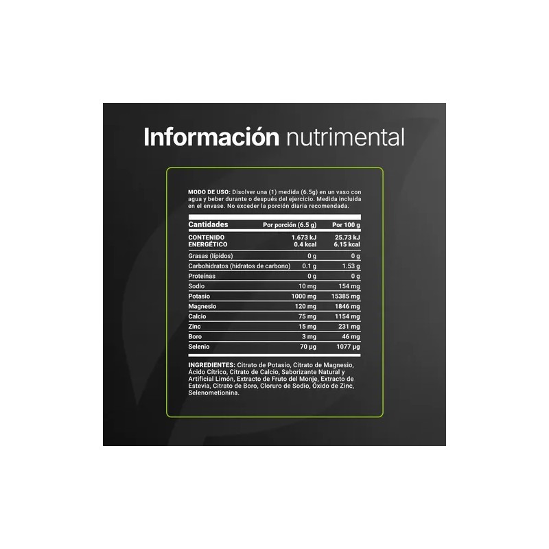 Electrolitos De 60 Servicios. Electrolytes Blend. B Life. Sabor Limón