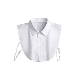 FunnAura White Detachable Collar, Universal Fake Collar for Women Men Sweaters Collarless Clothes