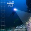 Genwiss Dive Light, 2000 Lumen Underwater Flashlight, IPX8 Waterproof Scuba