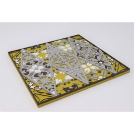 Mosaicana Silicone Trivets for hot dishes – 1 Pack, 7” Silicone Trivets for Hot pots and Pans Easy to wash 400F Heat Resistant Lightweight silicone trivet mat Also work as silicone coasters for drinks