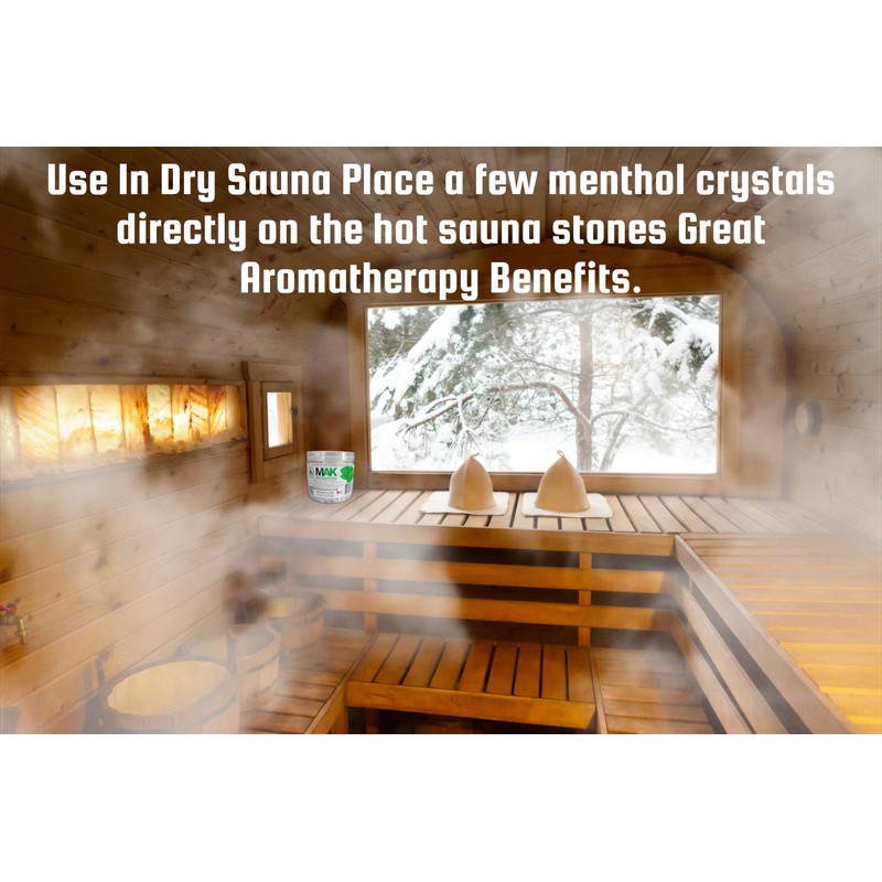 Mak Menthol Crystals 8 oz - Pure Organic 100% Natural
