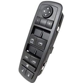SWITCHDOCTOR Window Master Switch for 2008-2012 Liberty, 2009-2010 Dodge Journey, and 2007-2011 Dodge Nitro (Pin Check Required Before Purchase, 4602632AH, 4602632AC, Green Light)