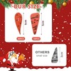100 Christmas Carrot Nose Wooden Buttons with100 Black Buttons –