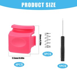 Gosknor 4pcs Replacement Button Compatible with Owala FreeSip 24oz 32oz, 4 Colors Water Bottle Lid Mouth Push Switch Top Cap Seal Stopper Replacement Parts for Owala 16/19/24/32/40oz Accessories