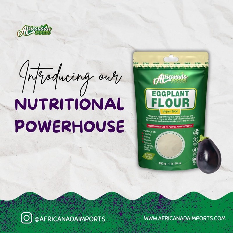 All Natural Eggplant Flour | Baking, Smooties | 454g