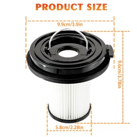 HUAREW 4 PACK Replacement Filter Compatible with Bissell CleanView XR 200W/ Cleanview XR Pet 300w Powerlifter Turbo Lightweight Cordless Vacuum Cleaner 3789, 3789U, 3789X, 3797, 3797V, 3797W #1638010