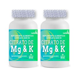 IsaaQuim DUO de Citrato de Magnesio y Potasio  130 Cápsulas de 800 mg  240 mg de Magnesio  210 mg de Potasio por Porción  Suplemento Alimenticio  43  