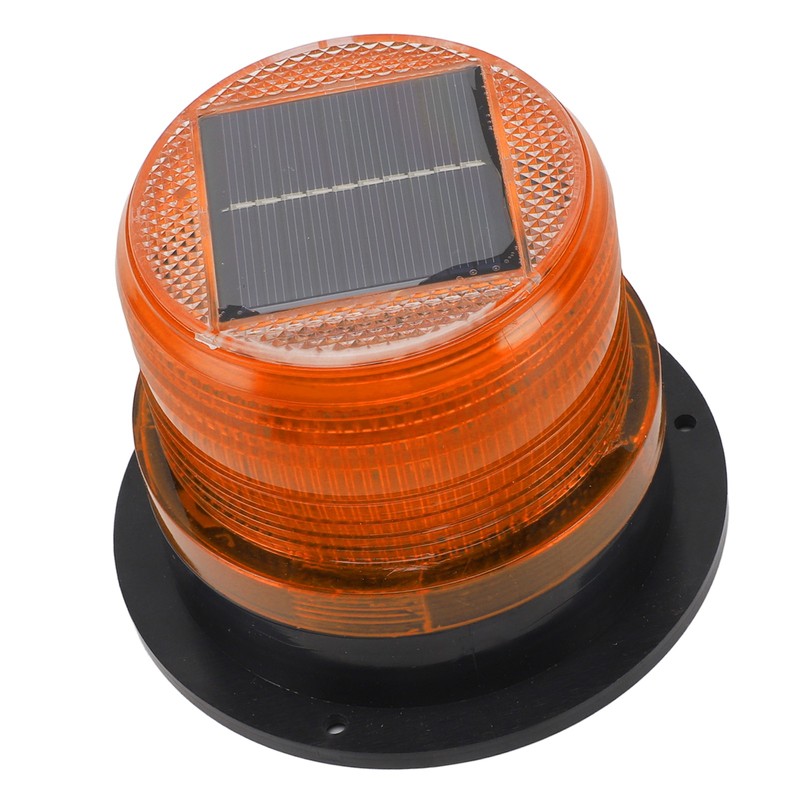 Solar Beacon Light Caution Light 8 LED Dusk to Dawn