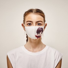 LOOKA TinyTAN Protective Fashion Face Mask. MIC Drop 3D Character Fashion Mask j-hope (Small)