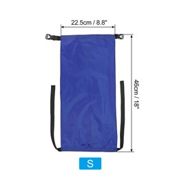 PATIKIL Compression Stuff Sack, S Size Waterproof Sleeping Bag Storage Sack Portable Compression Bag for Backpacking Camping, Blue
