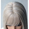22 Inch Long Brown Straight Wig with Bangs Synthetic Wig
