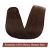 MY-LADY Clip in Hair Extensions Human Hair Thick 150g 20