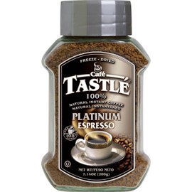 Cafe Tastle Platinum Espresso Freeze Dried Instant Coffee, 7.14 Ounce
