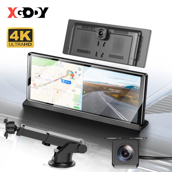 XGODY 11.3" Car Stereo Touch Screen Wireless Carplay Portable Android