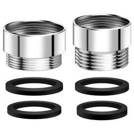 WELANE Faucet Adapter, 2 PCS Male Female Sink Faucet Adapter for Kitchen, Garden Faucet (M20 to M22 to M24)