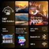 [Built-in Apps] Mini Projector with WiFi 6 and Bluetooth5.2, Smart