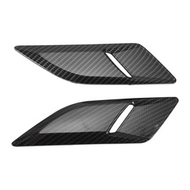 HOPESPANNER Hood Air Outlet Vent Cover Trim for Land Rover Range Rover Sport 14-23 Hood Engine Bonnet Air Vent Outlet Cover Bezels ABS Carbon Fiber Pattern Black