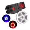 Tail Lamp Lampara Luz Cob Led Trasera Figuras Bicicleta Recargable