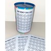 Money Tin Challenge Sticker Only (Blue, Mini Challenge)