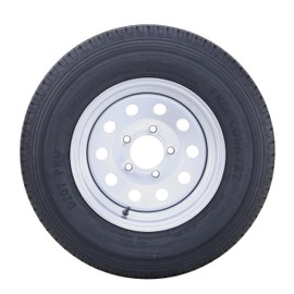 Free Country Trailer Tire Wheel Assembly ST175/80R13 6-Ply C 91M 5 Lug on 4.5" PCD Silver Mod Rim,SET 2