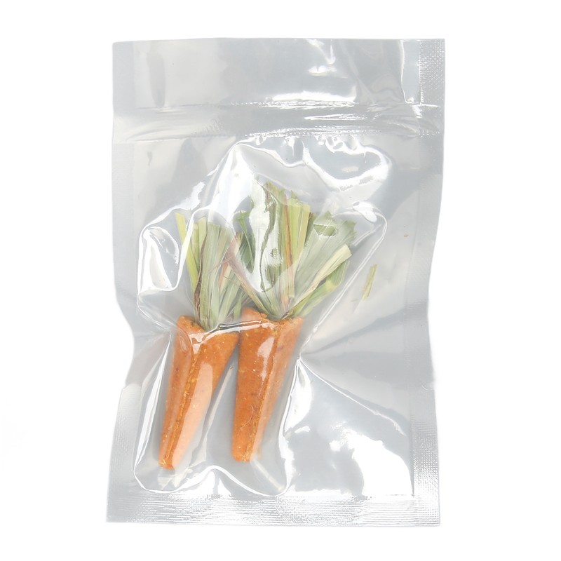 20pcs Carrot Shaped Hamster Toy Teeth Grinding Decorative Crude Fiber