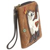 Chala Slim Cat Zip-Around Wristlet Wallet - Cat Lover Gift