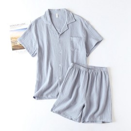Women's Summer Pajama Set, Short Sleeve Comfortable Sleepwear Lightweight Nightwear Soft Outfit Breathable Relaxing Homewear, Satin Pyjamas For Women, Pj Shorts Set, Comfort Lounge Wear