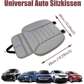 Big Ant Car Seat Cushion, Memory Foam Car Seat Cover, Orthopaedic Chair Cushion, Comfort Cushion, Fits Car Seat, Office Chair, Wheelchair and All Chairs - Grey (Pack of 1)