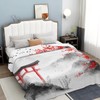Japanese Samurai Blanket for Women Cherry Blossom Gifts 50"x40"