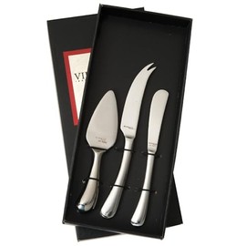 Vietri Settimocielo Cheese Knife Set, 18/10 Stainless Steel Cheese Knives for Charcuterie Board