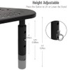Mind Reader TRISTAND-BLK Stand Riser, Triangle Adjustable, Ventilated Metal for