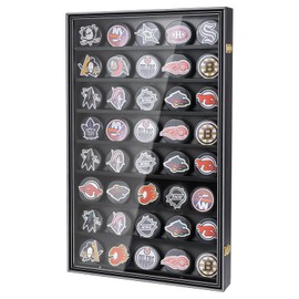 40 Hockey Puck Display Case, Puck Holder Wall Mount ,Hockey Puck Holder,Hockey Puck Display Box,,Puck Shadow Box
