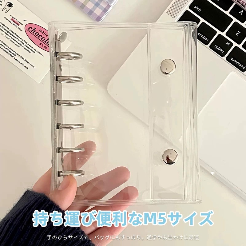 Machi no Wami Sticker Pad, Removable, M5 Sticker Notebook, Clear